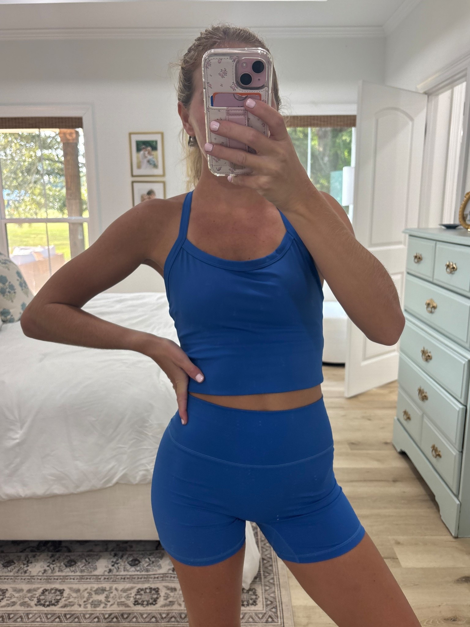 New workout set 💙 in the small and fits perfect!

#LTKStyleTip #LTKFindsUnder50 #LTKActive