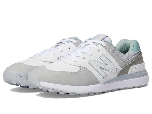 New Balance Women's 574 Greens v2 Golf Shoe, 7.5 B, White/Grey | Amazon (US)