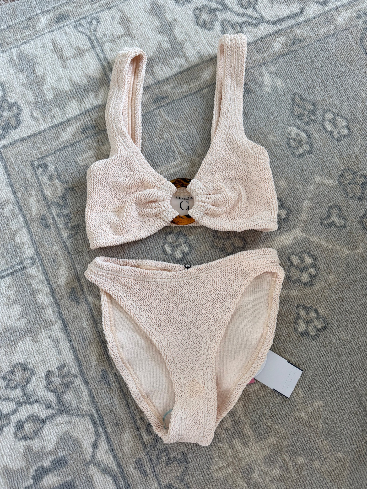 New swimsuit for the season! Its one size fits most so it just stretches to fit. No padding but has some support, and the bottoms are a tad cheeky but flattering  

#LTKSwim