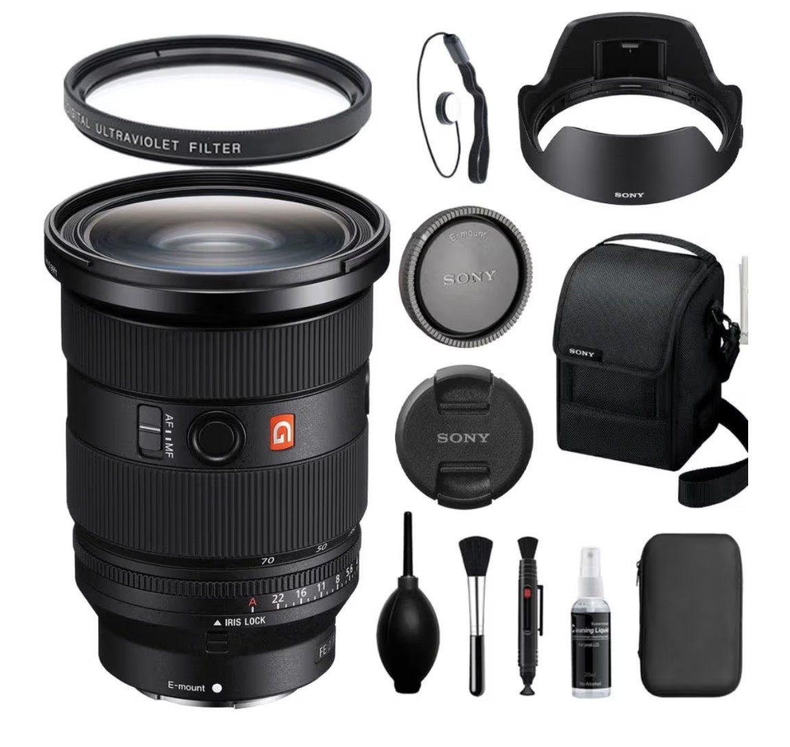 Upgrade your photography game with the Sony FE 24‑70mm f/2.8 GM II! 🌟 Comes bundled with everything you need: 82mm UV filter, deluxe cleaning kit, lens pen, cap keeper, and microfiber cloth — 6 essential tools in one package. Perfect for capturing stunning portraits, family lifestyle shots, and pro-level outdoor adventures. 📸✨ #SonyGM #PhotographyGear #LensBundle #LTKCamera #ProPhotography
