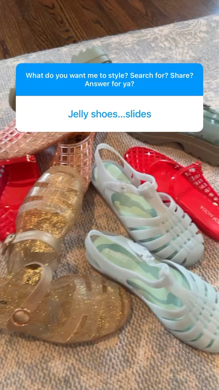 Jellies… here for it! 

I wear an 8 in all!

#LTKdayinmylife #LTKTravel #LTKSeasonal