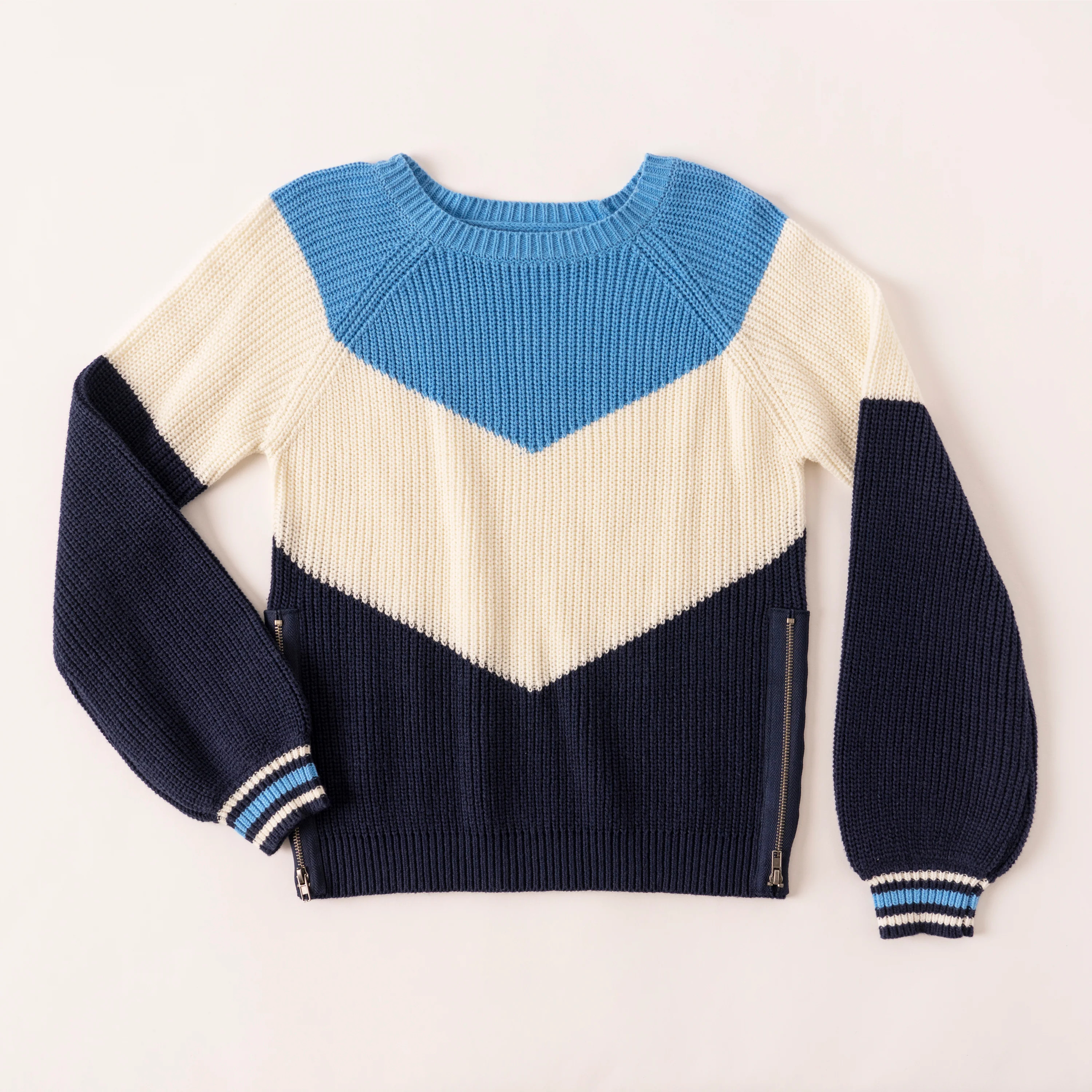 Colorblock Chevron Sweater | Kidpik Basics