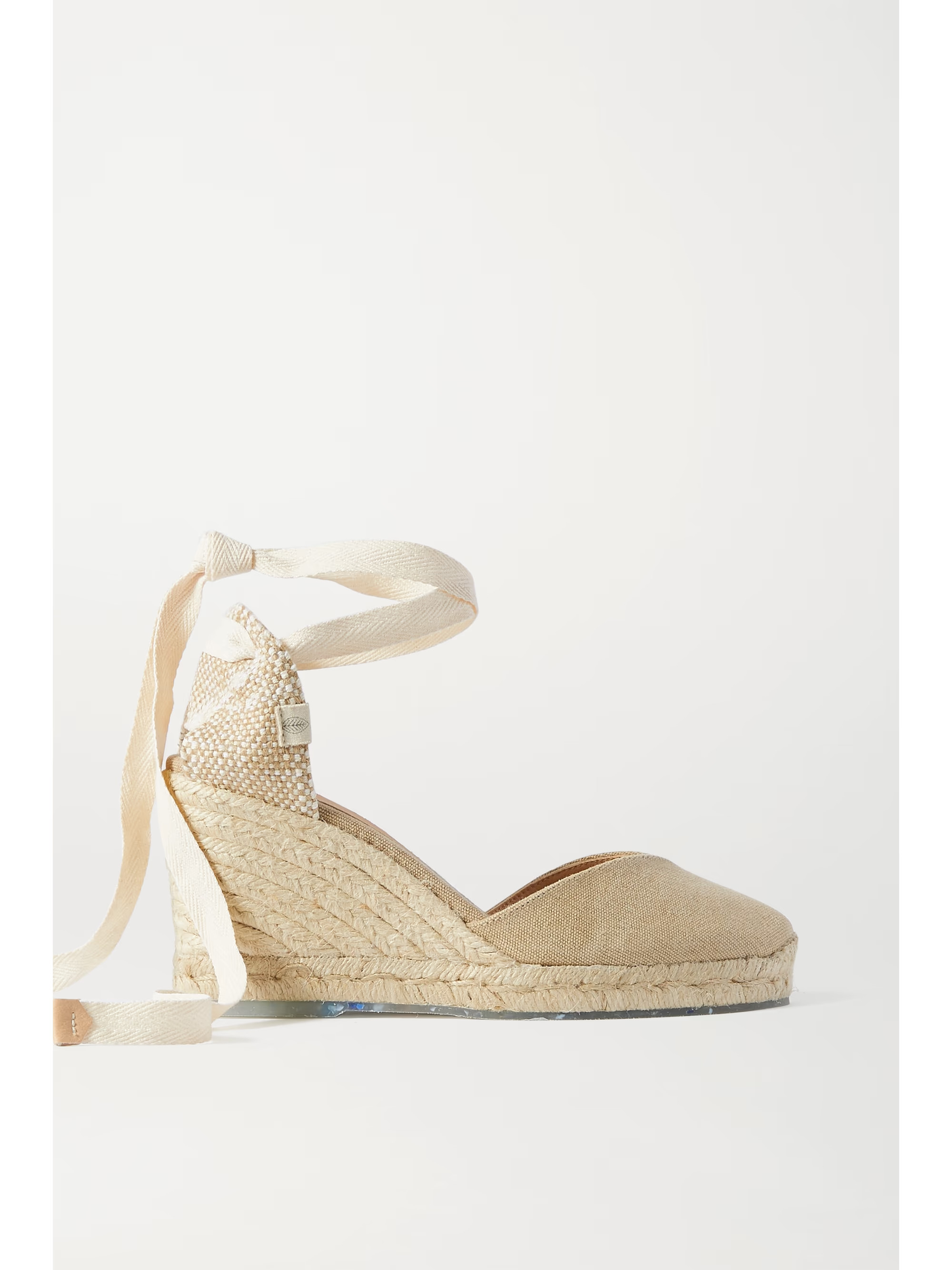 CASTAÑER+ NET SUSTAIN Chiara 80 canvas wedge espadrilles | NET-A-PORTER (US)