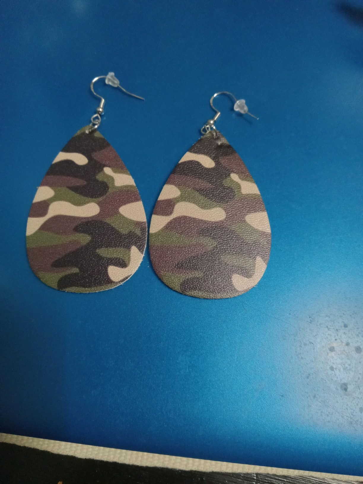 Cool Cheetah Leopard Faux Leather Earrings For Women Dangle Lightweight Teardrop Earrings | Amazon (US)