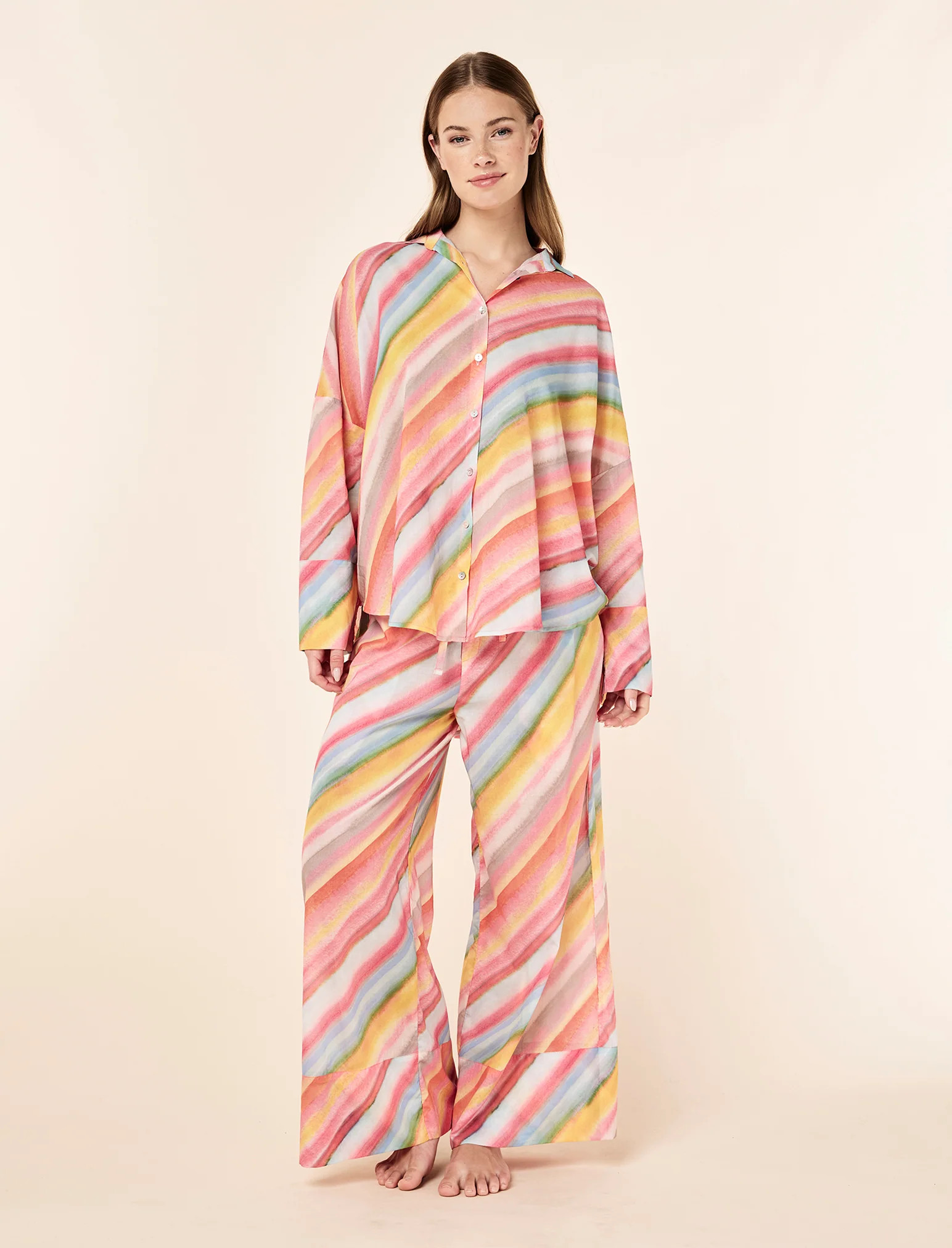 Sophie Stripe Full Length PJ Set | Papinelle Sleepwear US