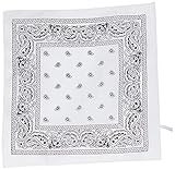 amscan 255561.08 Paisley White Bandana, 1ct | Amazon (US)