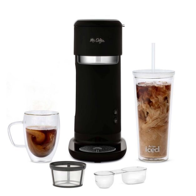 Mr. Coffee Iced Hot Single Serve Coffeemaker with Reusable Tumbler and Nylon Filter | Target