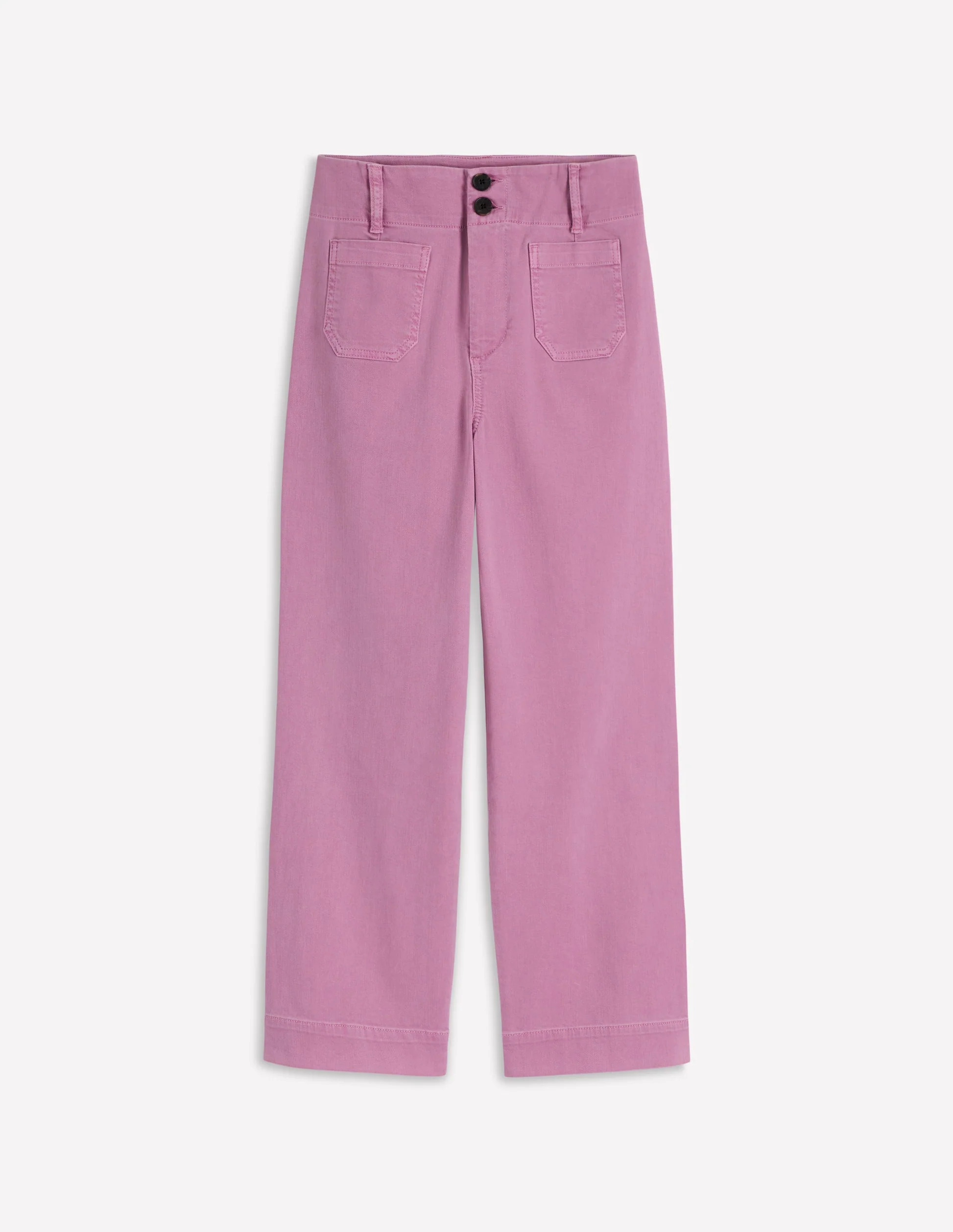 Patch Pocket Cropped Pants-Cognac, Pink Stripe | Boden (US)