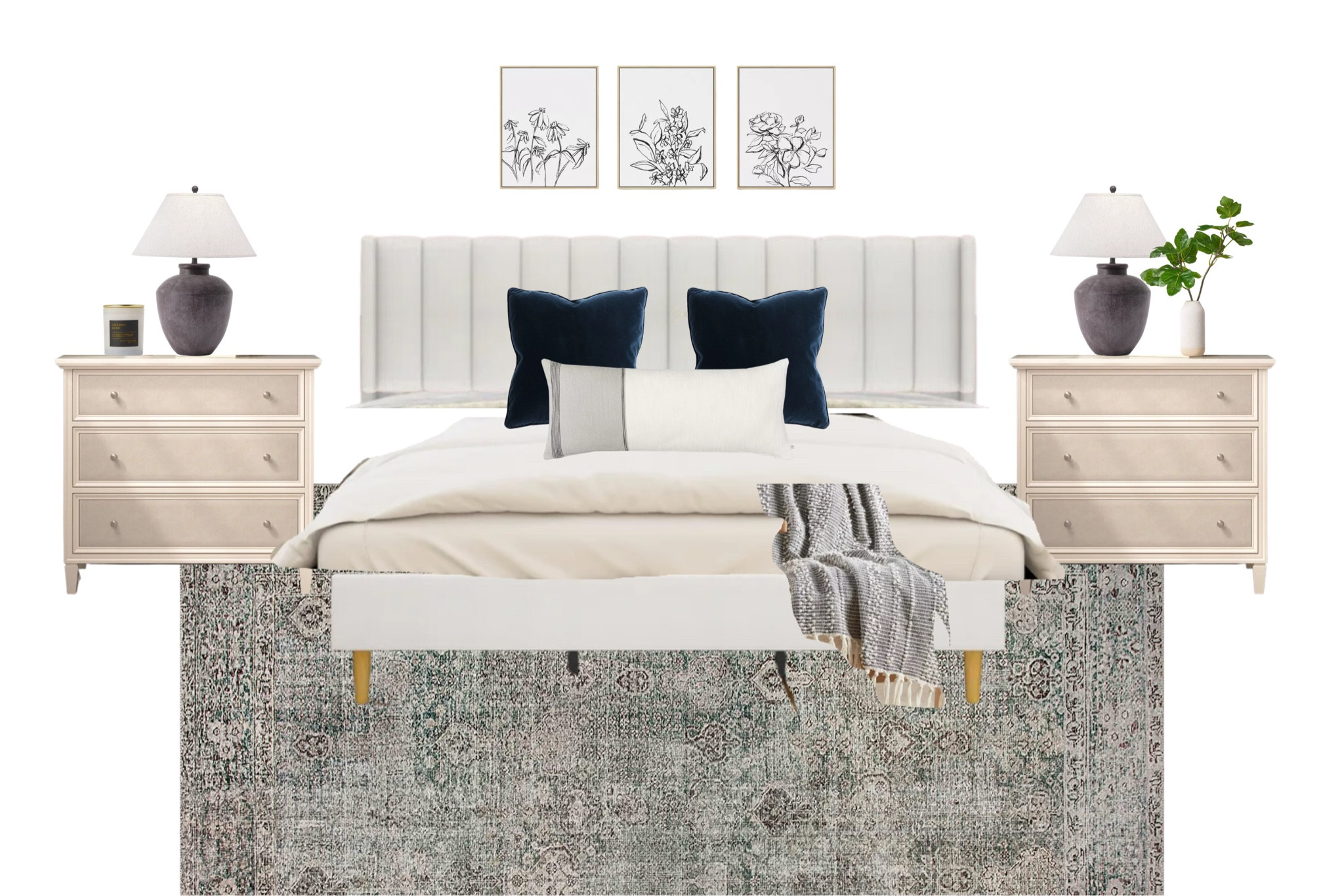 Studio McGee duped inspired bedroom design mood decor board

Bedroom furniture interior design bed furniture 

#LTKfamily #LTKhome #LTKFind