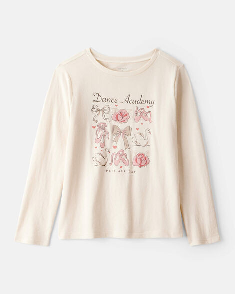 Girls Dance Academy Long-Sleeve Graphic Tee - Cream | Carter's Inc