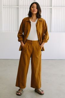 Winter Linen Canvas Carson Pant | Rachel Pally