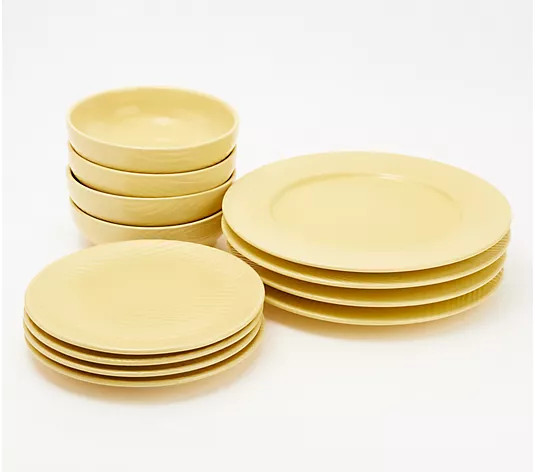Temp-tations Woodland 12-Piece Essential Dinnerware Set | QVC
