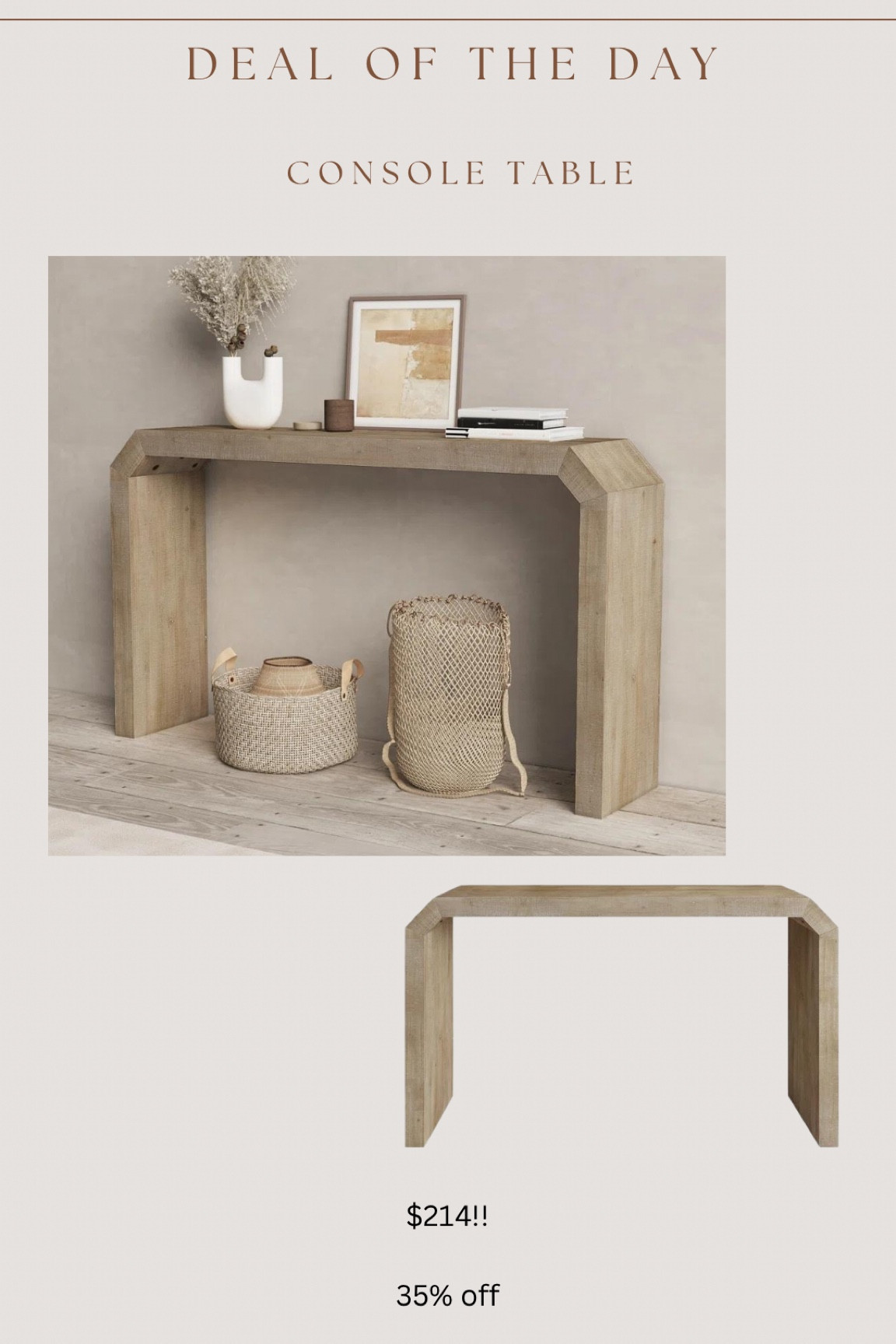 New console table!!! This is a BEAUTY! I cannot believe the price! Only has 5⭐️ reviews 😍🙌🏻

#LTKHome #LTKSaleAlert #LTKStyleTip