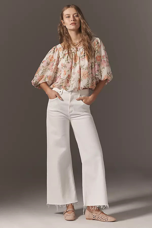 Lyra High-Rise Crop Wide-Leg Jeans | Anthropologie (US)