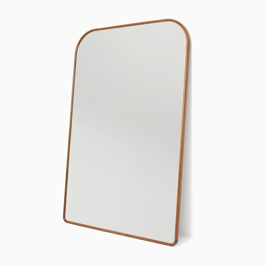 Streamline Oversized Wide Arch Wood Floor Mirror | West Elm (US)