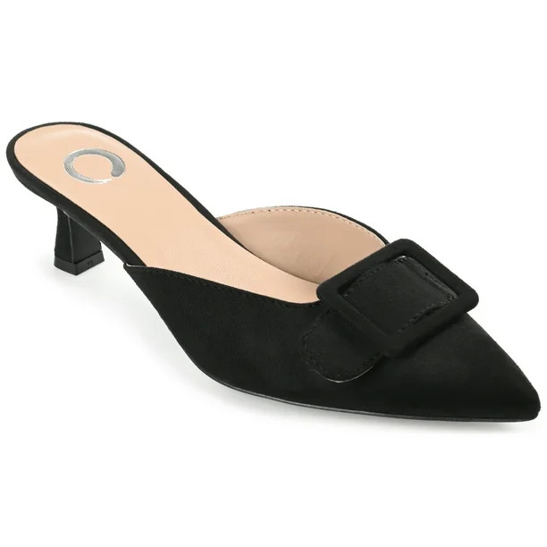 Journee Collection Womens Vianna Kitten Heel Mules Pointed Toe Pumps | Walmart (US)