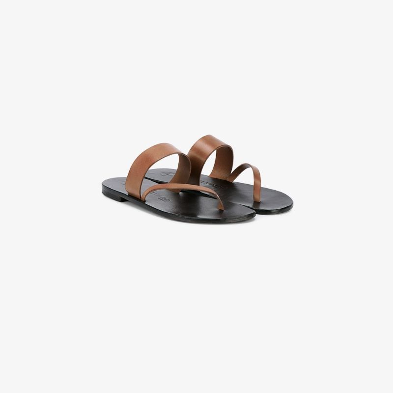 Álvaro Brown Alberto leather sandals | Browns Fashion