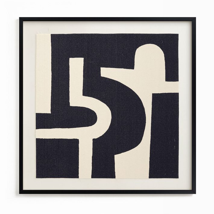 "Bold Pathways" Framed Textile Art by Minted for West Elm | West Elm (US)