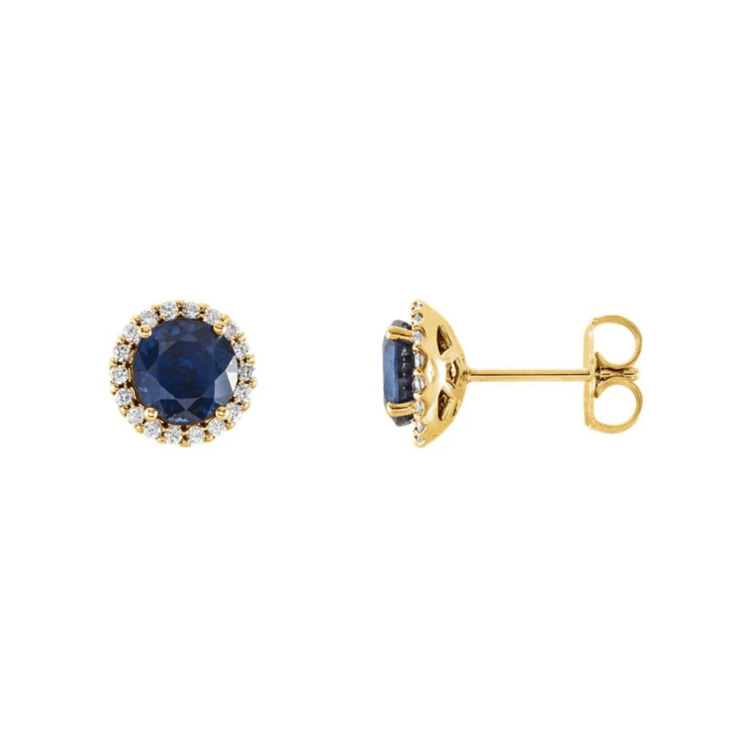 Chatham Sapphire Earrings | LINDSEY LEIGH JEWELRY