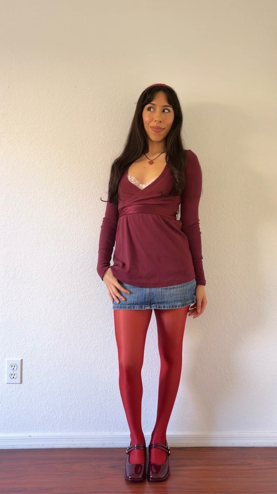 Valentine’s Day outfits: top is Hollister, skirt is old brandy “Brielle 90s"