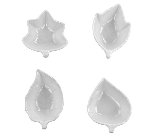 Martha Stewart 4 Piece Ceramic Tidbit Dish Set | QVC