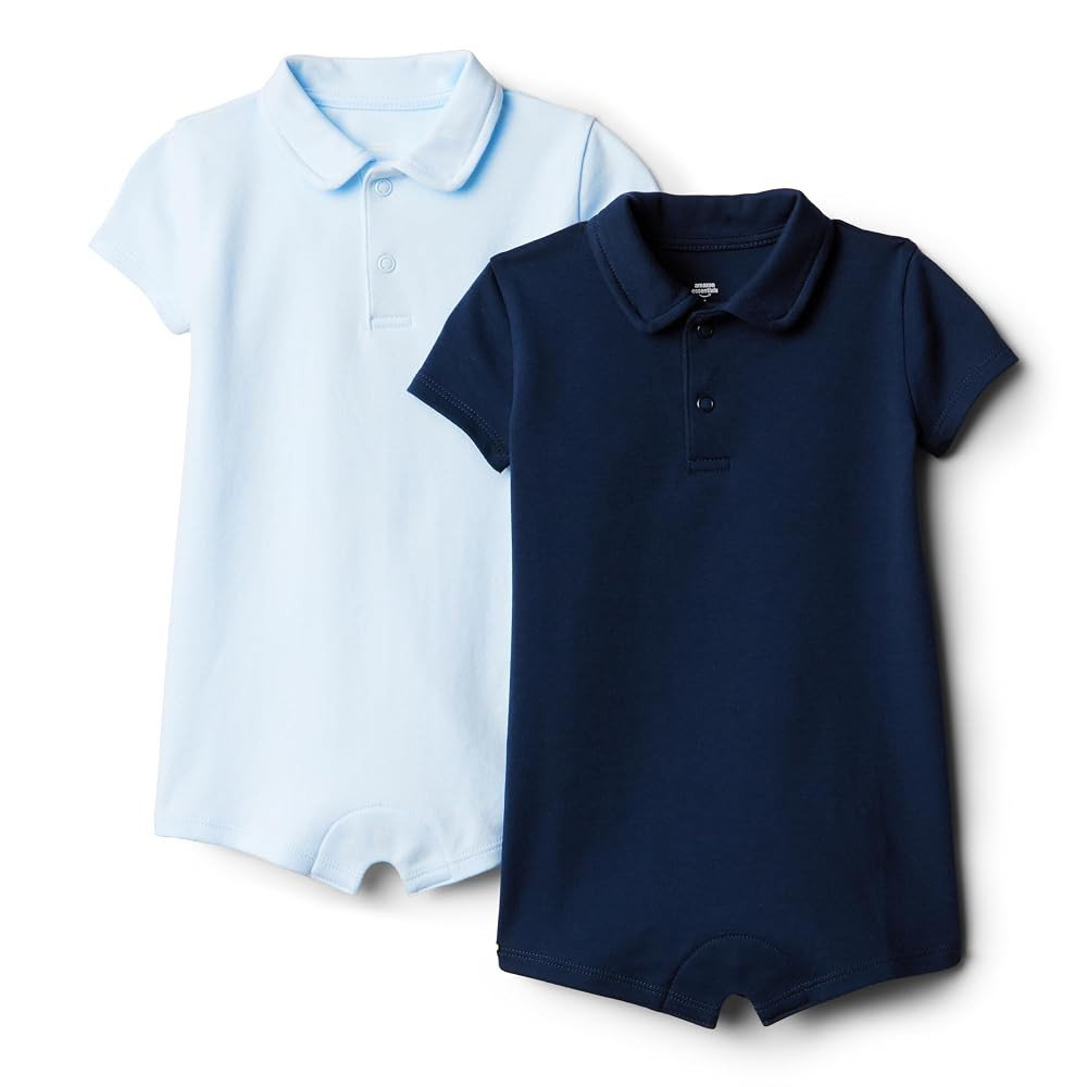 Amazon Essentials x Sofia Grainge Baby Boys' Short Sleeve Romper, Pack of 2 | Amazon (US)
