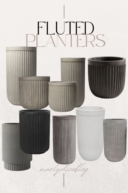 Fluted planters of all prices! 

#LTKhome