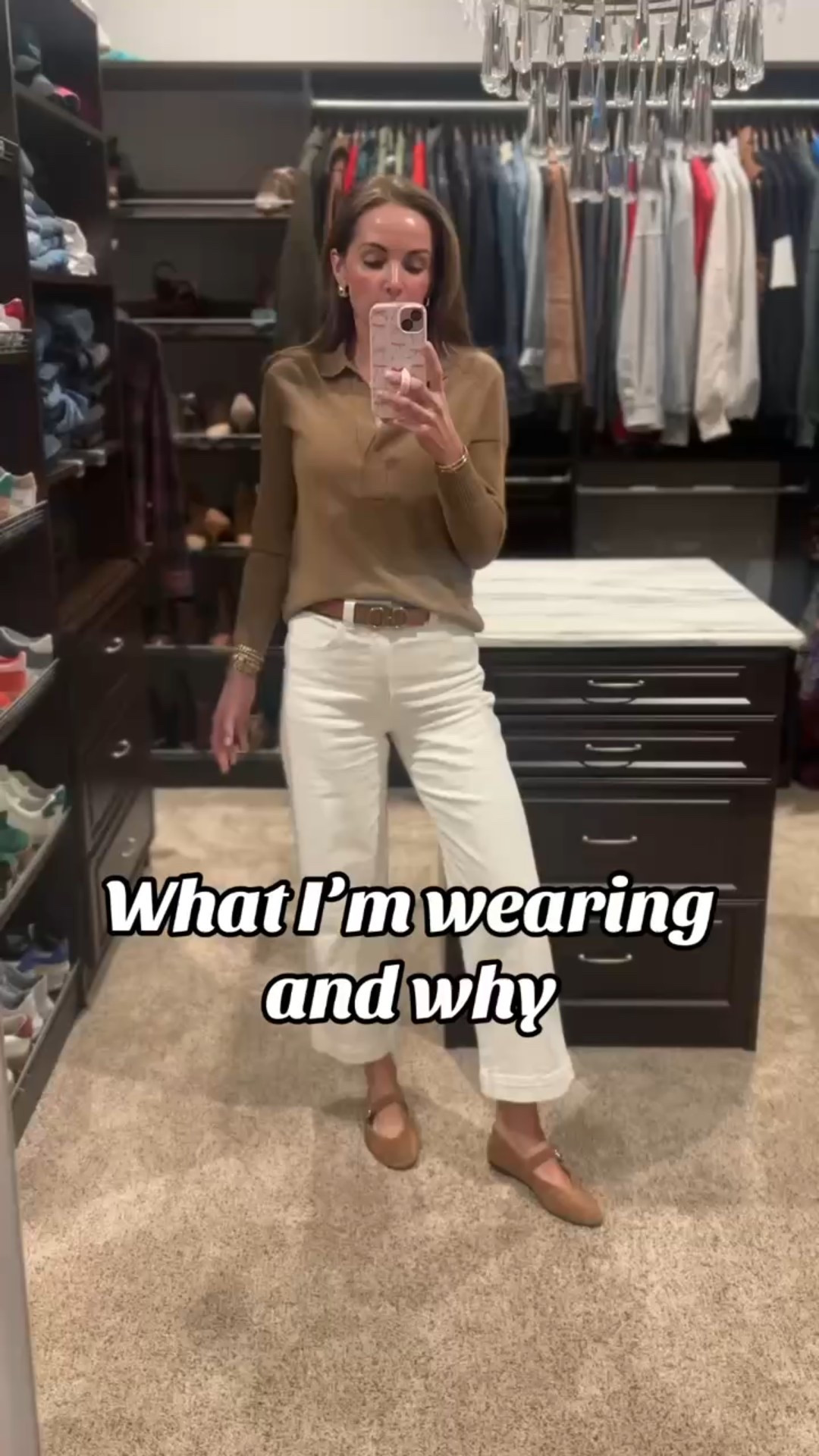 What I’m wearing and why // @target white jeans + brown collar sweater + belt 

#LTKFindsUnder50 #LTKStyleTip #LTKWatchNow