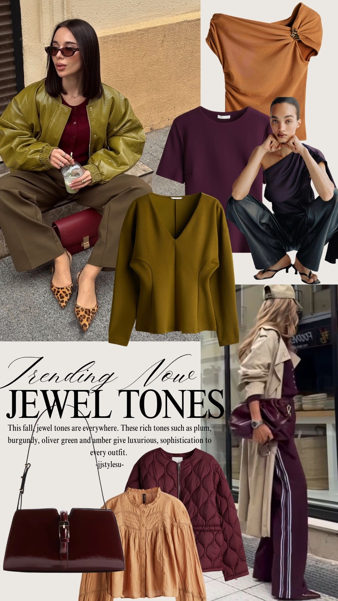✨ Fall 2025 Fashion Forecast ✨ Jewel tones are everywhere this season — These rich, luxurious shades like deep burgundy, olive green, amber, and plum bring instant sophistication to any outfit. They’re perfect for layering, pairing with timeless neutrals, or adding a bold pop of color to your fall!! 

Which jewel tone are you loving most this season? 🍂✨

#FallFashion #JewelTones #LTKFall #LTKStyle #FallTrends2025 #LTKFinds #LTKOOTD #TrendingNow

#LTKSeasonal #LTKFallSale #LTKOver40