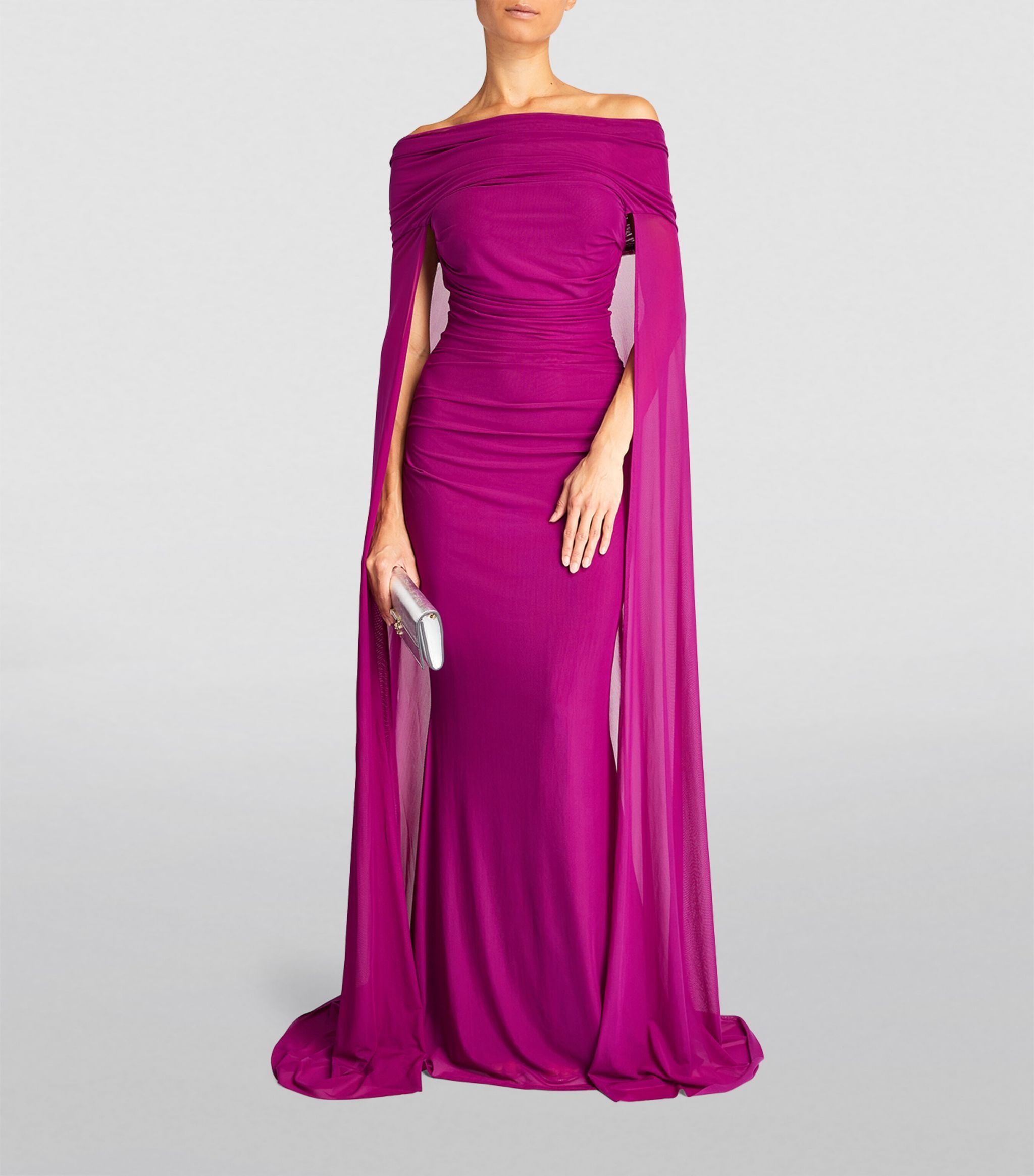 Off-The-Shoulder Draped Gown | Harrods