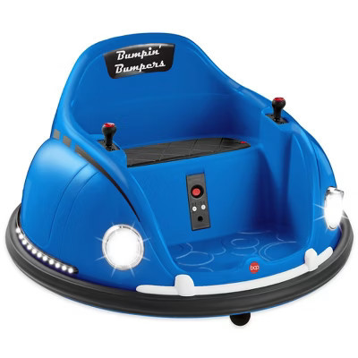 Best Choice Products 6V Kids Ride On Bumper Car Toy w/ Remote Control, Harness, Lights, 360 Degree Spin - Navy Blue | Target