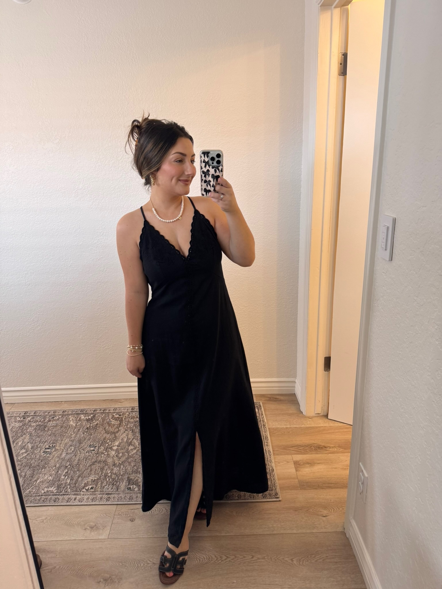 This black embroidered halter maxi is perfect for your next event. It can easily be dressed up or down! 

Chic, flattering, and easy to dress up. 

Wearing: 
Regular Small (runs slightly big so could have ordered an xs- also comes in petite!) 

Height: 5’0” | Weight: 140 lbs

Jewelry code: Mimi15

#LTKSaleAlert #LTKPetite #LTKWedding
