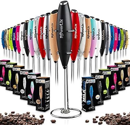 PowerLix Milk Frother Handheld Battery Operated Electric Foam Maker For Coffee, Latte, Cappuccino... | Amazon (US)