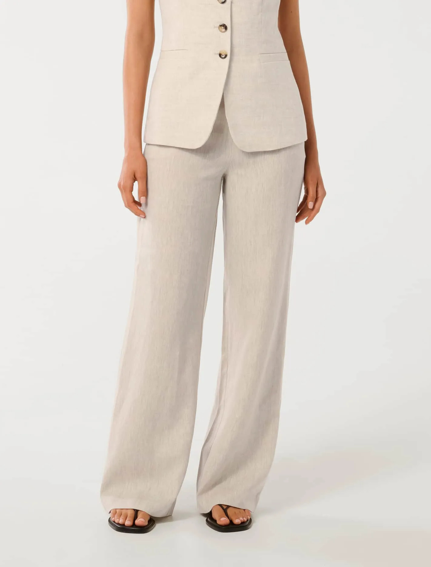 Martha Linen Wide-Leg Pants | Ever New (CA)