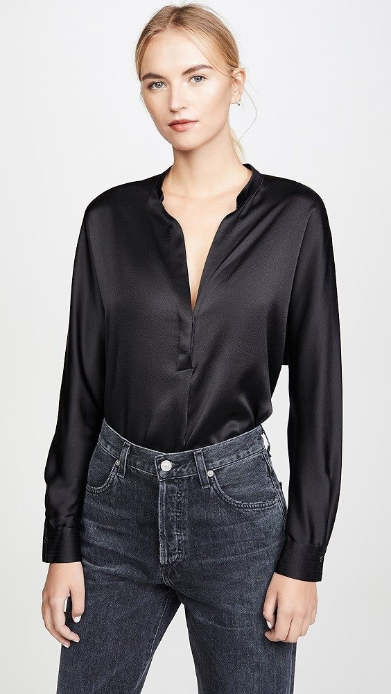 Band Collar Blouse | Shopbop
