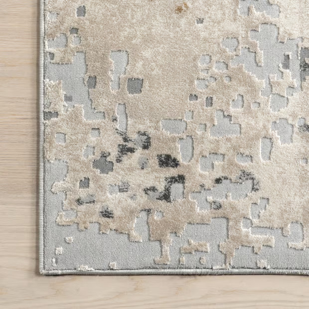 Beige Mottled Abstract Area Rug | Rugs USA