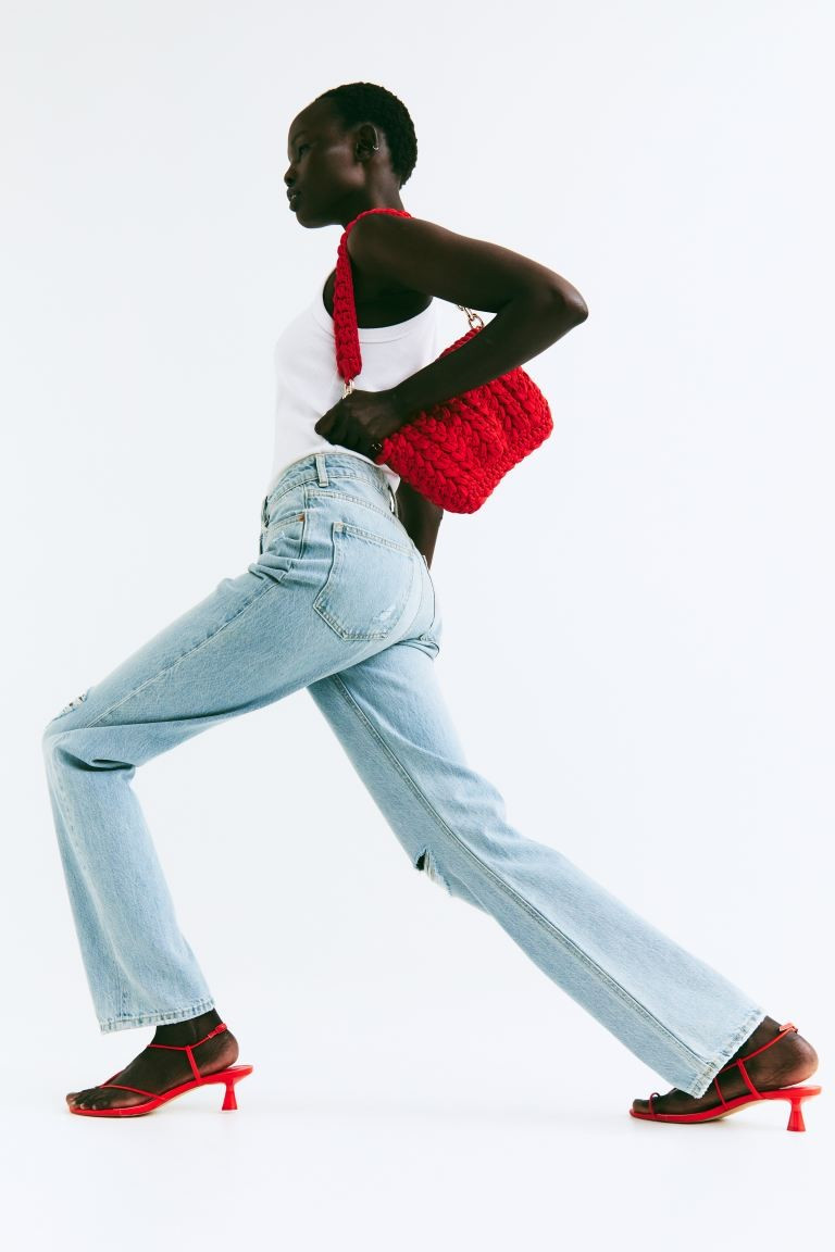 Straight High Jeans - Light denim blue - Ladies | H&M US | H&M (US + CA)