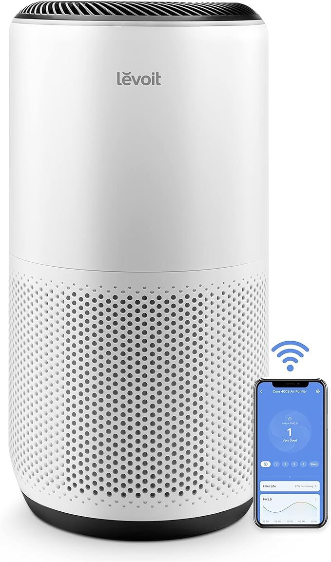 Amazon.com: LEVOIT Air Purifiers for Home Large Room, Smart WiFi and PM2.5 Monitor H13 True HEPA ... | Amazon (US)