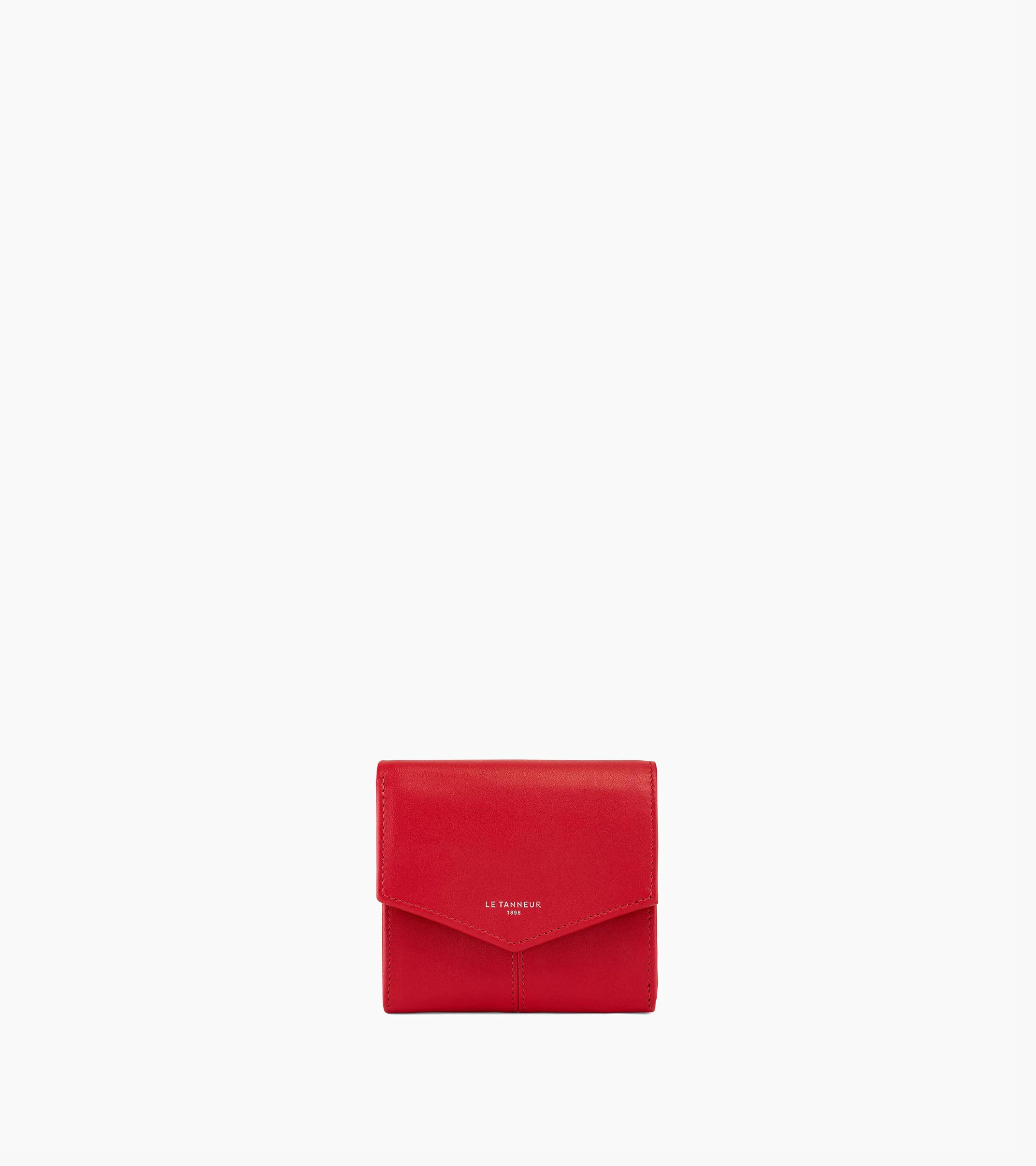 Charlotte small, zipped wallet in smooth leather | Le Tanneur