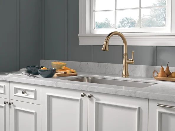 Delta Pull Down Single Handle Kitchen Faucet | Wayfair | Wayfair North America