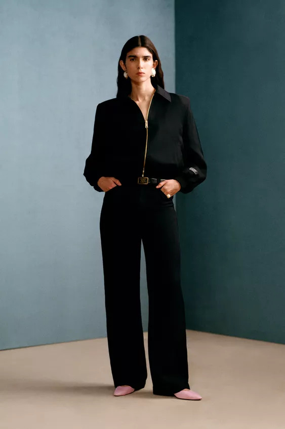 WILLY CHAVARRIA X ZARA FLOWY STRAIGHT LEG PANTS | Zara Canada
