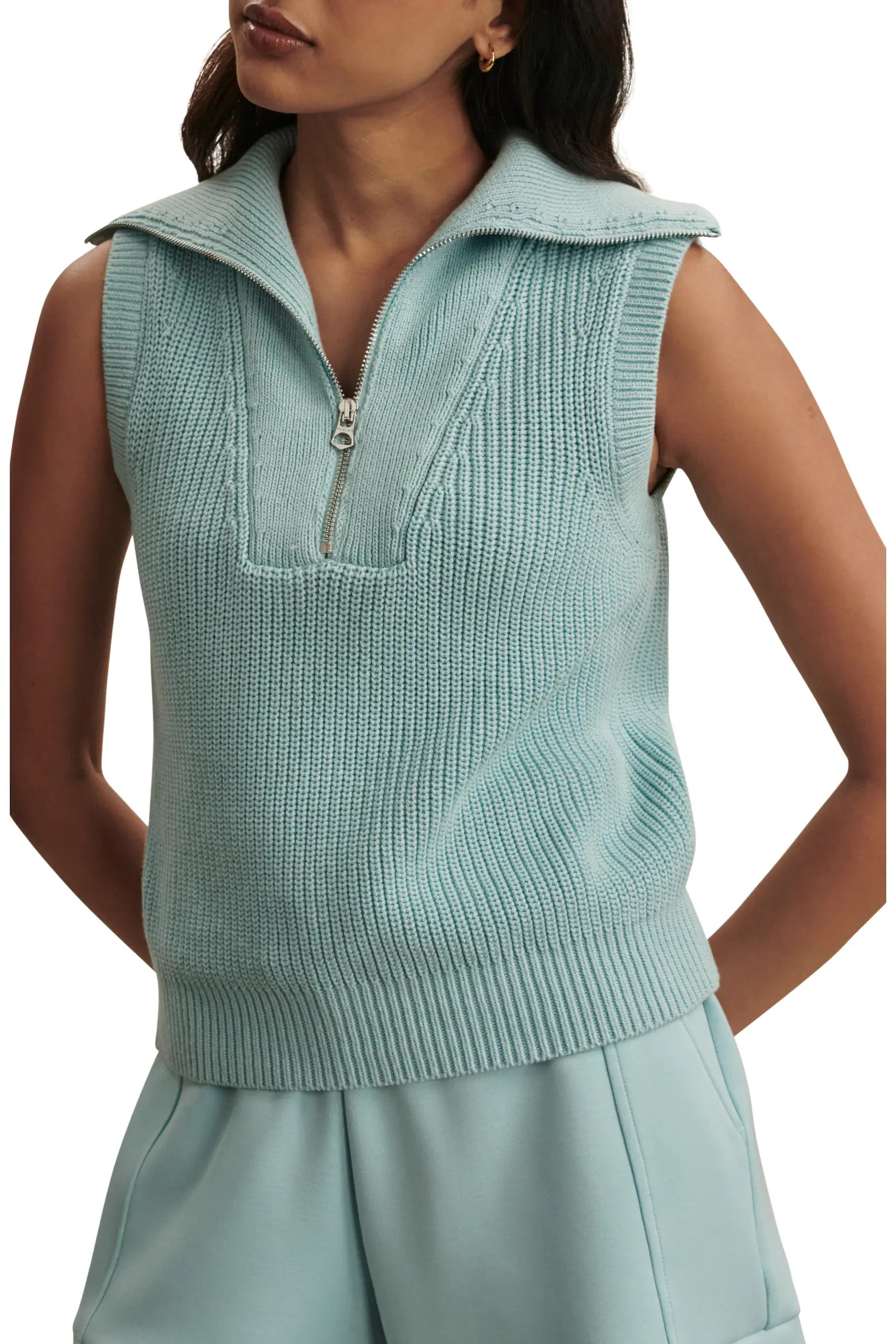 Clifford Half Zip Sleeveless Sweater (Women) | Nordstrom | Nordstrom