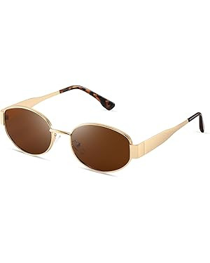 Women's Retro Sunglasses - Classic Trendy Polarized Sun Glasses UV400 Protection Fashion Eyewear | Amazon (US)