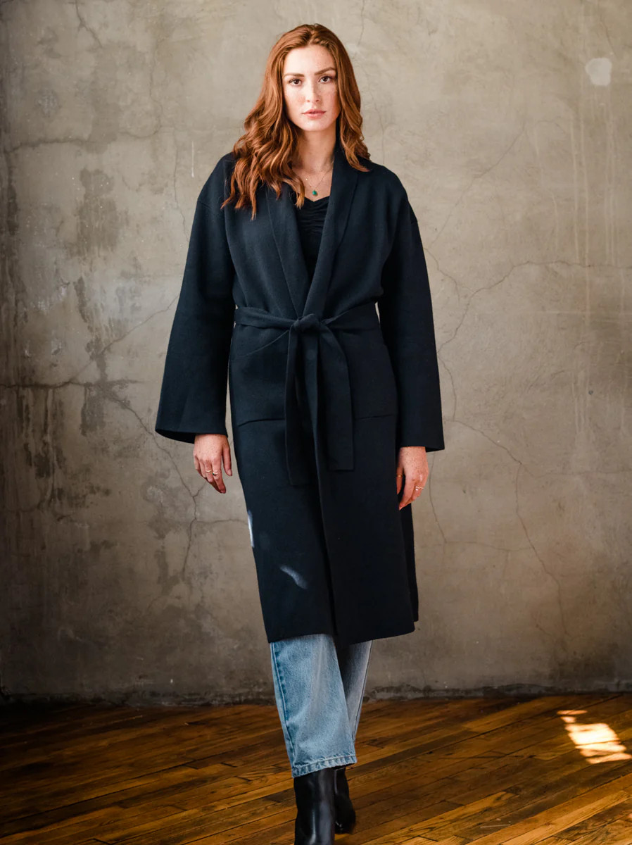 Brooke Wrap Sweater Coat | ABLE Clothing
