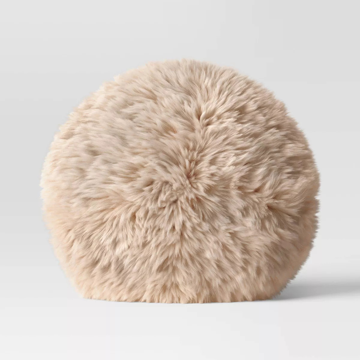 Long Faux Fur Round Throw Pillow - Threshold™ | Target