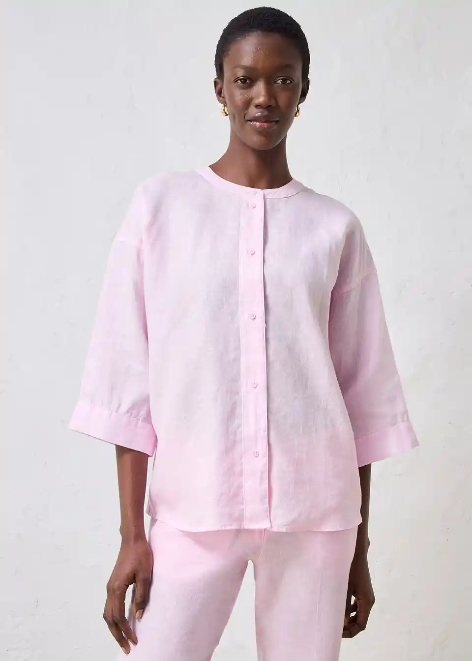 Oversize-Bluse aus reinem Leinen | Bonprix DE