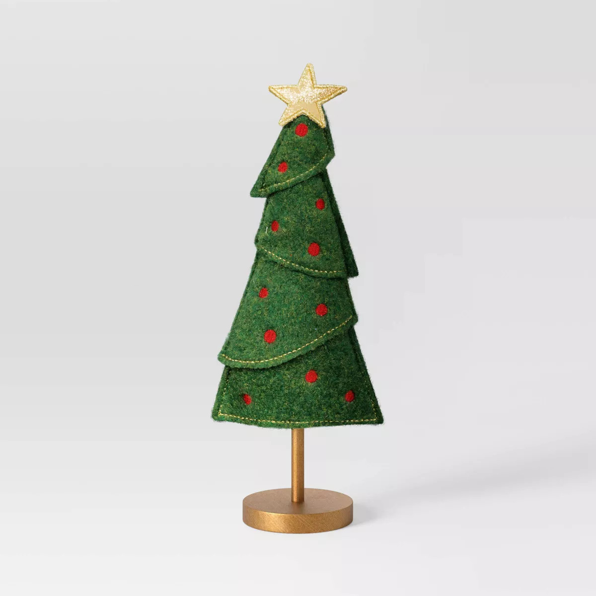 Fabric Christmas Tree Figurine - Wondershop™ Green/Red | Target