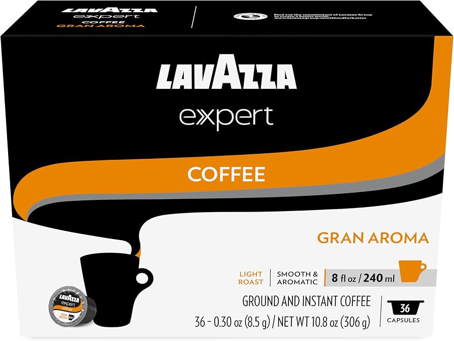 Lavazza Expert Gran Aroma Coffee Capsules, Light Roast, 100% Arabica, Compatible with Lavazza Cla... | Amazon (US)