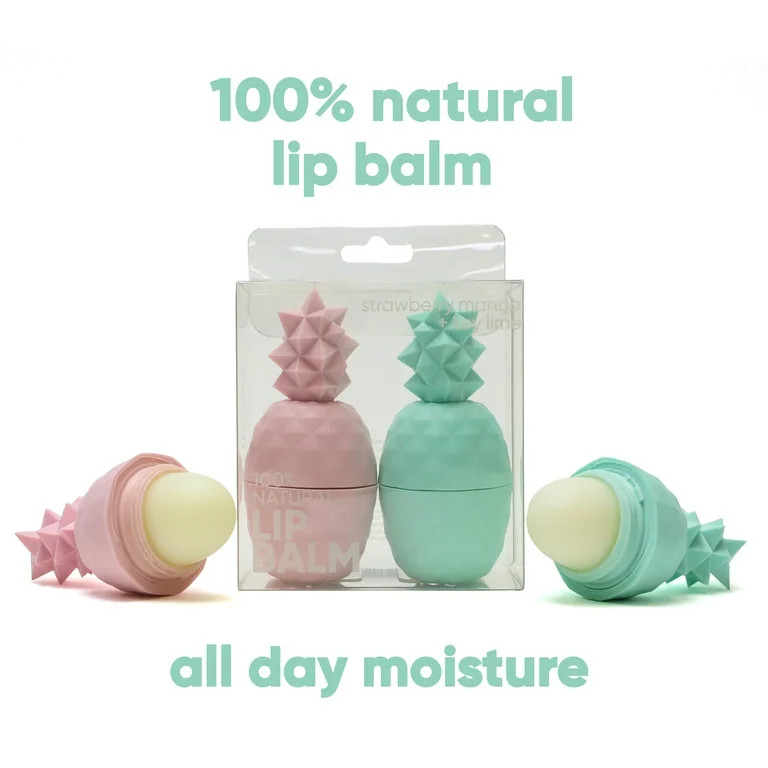 Rebels Refinery Natural Strawberry Mango and Key Lime Pineapple Lip Balm, 2 pack | Walmart (US)