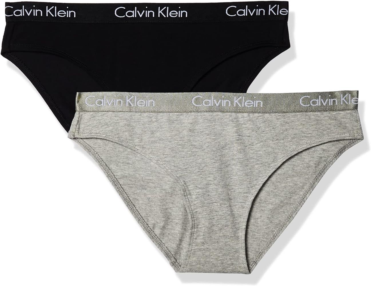 Calvin Klein Women's Motive Cotton Multipack Bikini Panty 2 Pack | Amazon (US)